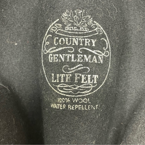 Country Gentleman Fedora Hat Black - Picture 7 of 7